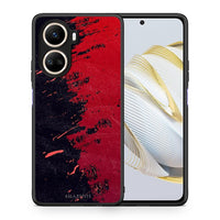 Thumbnail for Θήκη Huawei Nova 10 SE Red Paint από τη Smartfits με σχέδιο στο πίσω μέρος και μαύρο περίβλημα | Huawei Nova 10 SE Red Paint Case with Colorful Back and Black Bezels