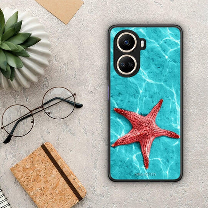 Θήκη Huawei Nova 10 SE Red Starfish από τη Smartfits με σχέδιο στο πίσω μέρος και μαύρο περίβλημα | Huawei Nova 10 SE Red Starfish Case with Colorful Back and Black Bezels