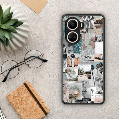 Θήκη Huawei Nova 10 SE Retro Beach Life από τη Smartfits με σχέδιο στο πίσω μέρος και μαύρο περίβλημα | Huawei Nova 10 SE Retro Beach Life Case with Colorful Back and Black Bezels