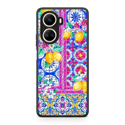 Θήκη Huawei Nova 10 SE Retro Spring από τη Smartfits με σχέδιο στο πίσω μέρος και μαύρο περίβλημα | Huawei Nova 10 SE Retro Spring Case with Colorful Back and Black Bezels