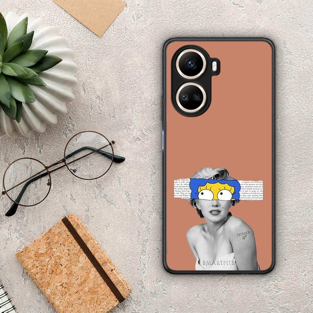 Θήκη Huawei Nova 10 SE Sim Merilyn από τη Smartfits με σχέδιο στο πίσω μέρος και μαύρο περίβλημα | Huawei Nova 10 SE Sim Merilyn Case with Colorful Back and Black Bezels