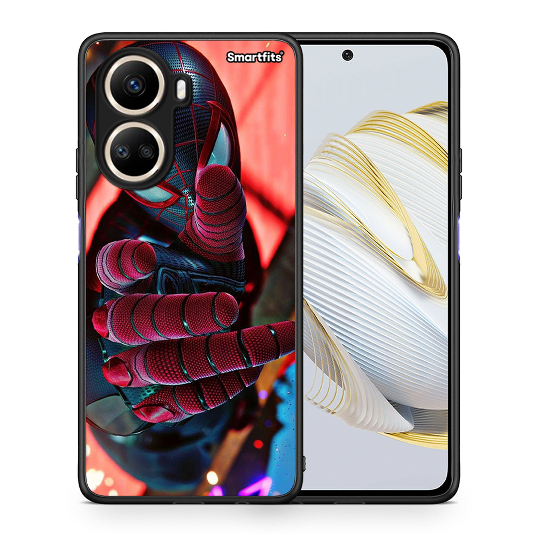 Θήκη Huawei Nova 10 SE Spider Hand από τη Smartfits με σχέδιο στο πίσω μέρος και μαύρο περίβλημα | Huawei Nova 10 SE Spider Hand Case with Colorful Back and Black Bezels