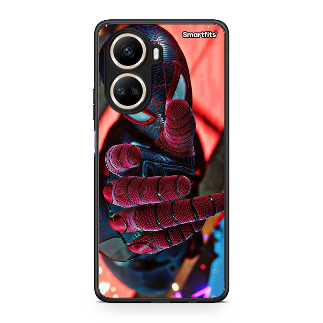 Θήκη Huawei Nova 10 SE Spider Hand από τη Smartfits με σχέδιο στο πίσω μέρος και μαύρο περίβλημα | Huawei Nova 10 SE Spider Hand Case with Colorful Back and Black Bezels