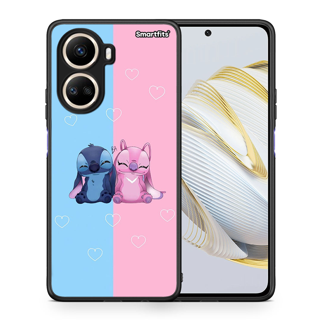 Θήκη Huawei Nova 10 SE Stitch And Angel από τη Smartfits με σχέδιο στο πίσω μέρος και μαύρο περίβλημα | Huawei Nova 10 SE Stitch And Angel Case with Colorful Back and Black Bezels
