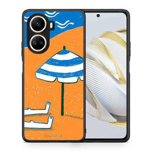 Θήκη Huawei Nova 10 SE Summering από τη Smartfits με σχέδιο στο πίσω μέρος και μαύρο περίβλημα | Huawei Nova 10 SE Summering Case with Colorful Back and Black Bezels