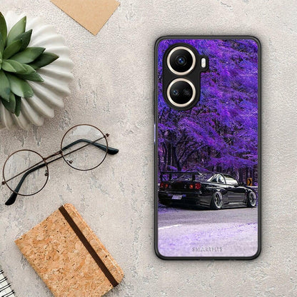 Θήκη Huawei Nova 10 SE Super Car από τη Smartfits με σχέδιο στο πίσω μέρος και μαύρο περίβλημα | Huawei Nova 10 SE Super Car Case with Colorful Back and Black Bezels