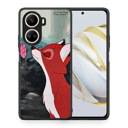Θήκη Huawei Nova 10 SE Tod And Vixey Love 2 από τη Smartfits με σχέδιο στο πίσω μέρος και μαύρο περίβλημα | Huawei Nova 10 SE Tod And Vixey Love 2 Case with Colorful Back and Black Bezels