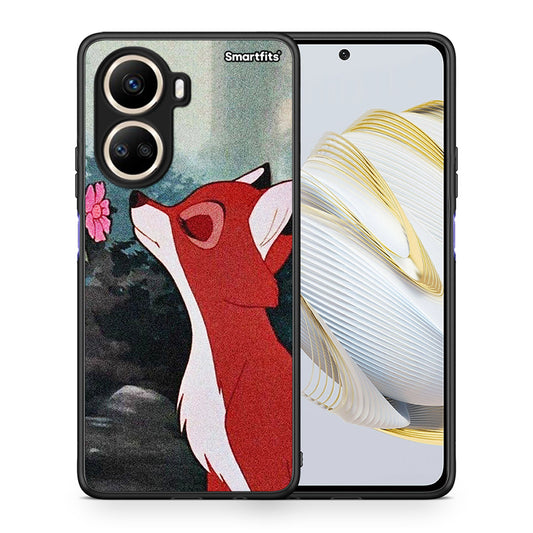 Θήκη Huawei Nova 10 SE Tod And Vixey Love 2 από τη Smartfits με σχέδιο στο πίσω μέρος και μαύρο περίβλημα | Huawei Nova 10 SE Tod And Vixey Love 2 Case with Colorful Back and Black Bezels