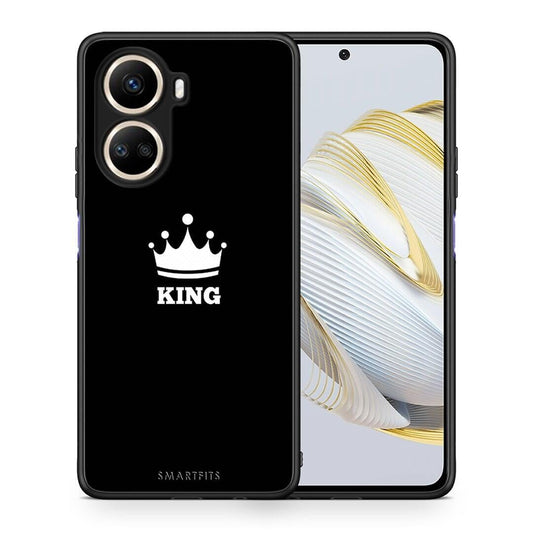 Θήκη Huawei Nova 10 SE Valentine King από τη Smartfits με σχέδιο στο πίσω μέρος και μαύρο περίβλημα | Huawei Nova 10 SE Valentine King Case with Colorful Back and Black Bezels