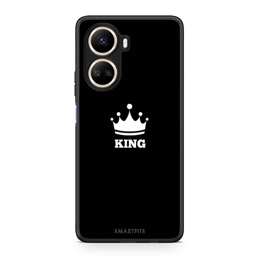 Θήκη Huawei Nova 10 SE Valentine King από τη Smartfits με σχέδιο στο πίσω μέρος και μαύρο περίβλημα | Huawei Nova 10 SE Valentine King Case with Colorful Back and Black Bezels