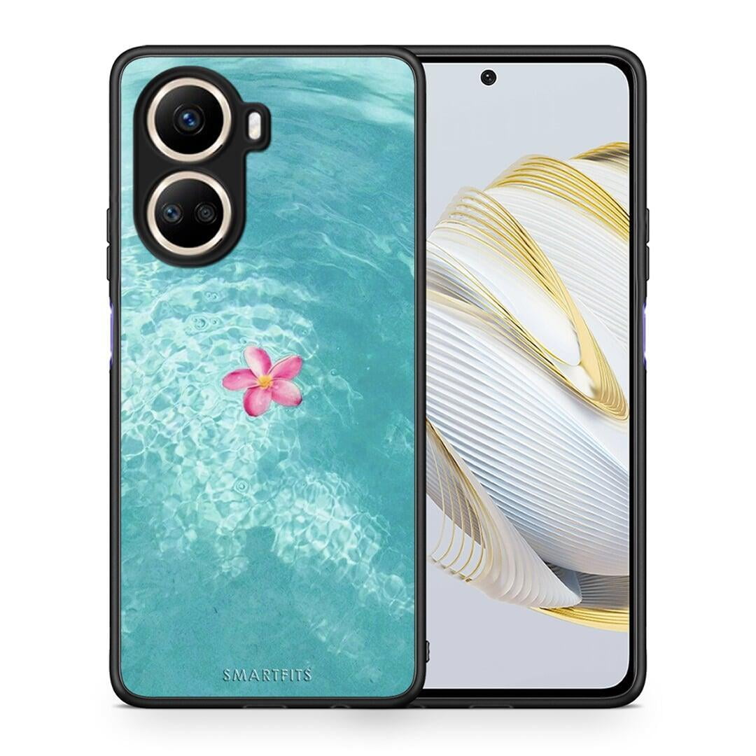 Θήκη Huawei Nova 10 SE Water Flower από τη Smartfits με σχέδιο στο πίσω μέρος και μαύρο περίβλημα | Huawei Nova 10 SE Water Flower Case with Colorful Back and Black Bezels