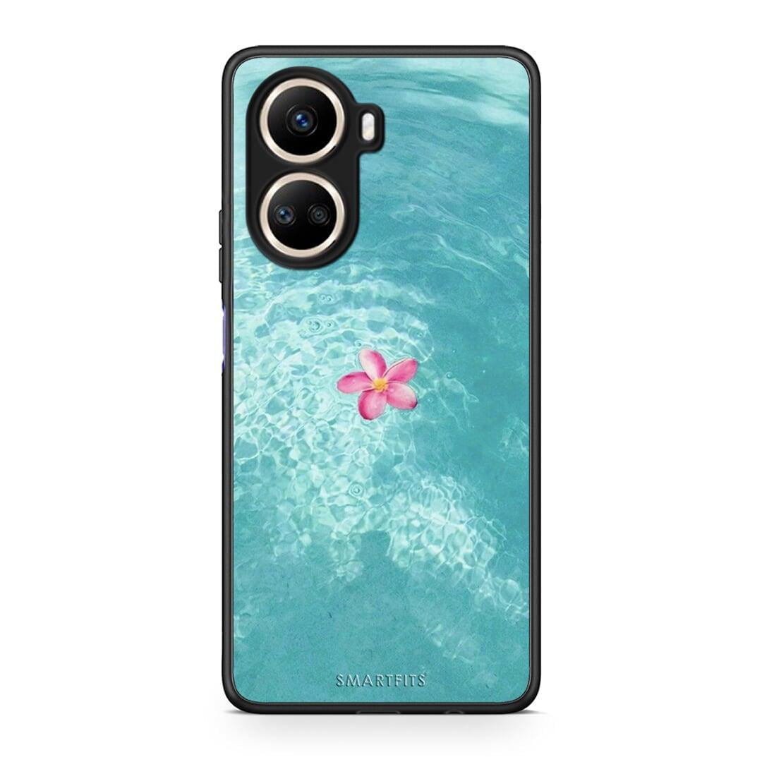 Θήκη Huawei Nova 10 SE Water Flower από τη Smartfits με σχέδιο στο πίσω μέρος και μαύρο περίβλημα | Huawei Nova 10 SE Water Flower Case with Colorful Back and Black Bezels