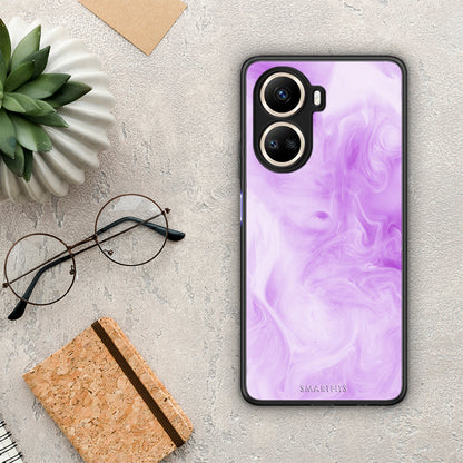 Θήκη Huawei Nova 10 SE Watercolor Lavender από τη Smartfits με σχέδιο στο πίσω μέρος και μαύρο περίβλημα | Huawei Nova 10 SE Watercolor Lavender Case with Colorful Back and Black Bezels