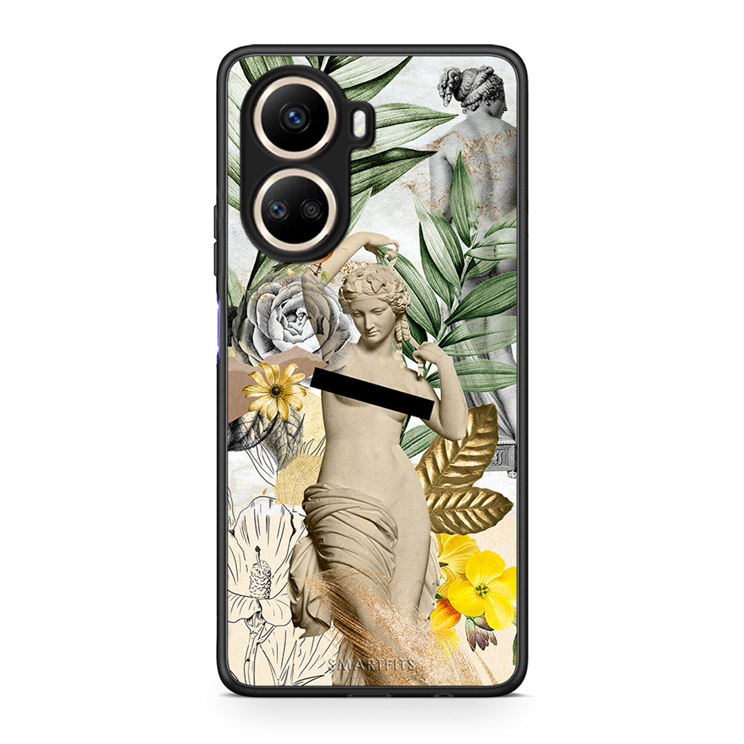 Θήκη Huawei Nova 10 SE Woman Statue από τη Smartfits με σχέδιο στο πίσω μέρος και μαύρο περίβλημα | Huawei Nova 10 SE Woman Statue Case with Colorful Back and Black Bezels