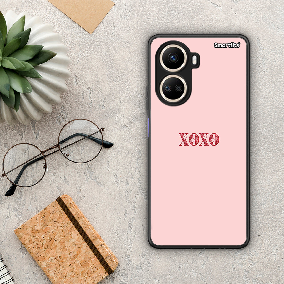 Θήκη Huawei Nova 10 SE XOXO Love από τη Smartfits με σχέδιο στο πίσω μέρος και μαύρο περίβλημα | Huawei Nova 10 SE XOXO Love Case with Colorful Back and Black Bezels