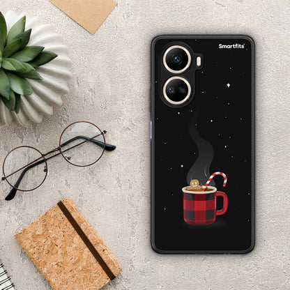 Θήκη Huawei Nova 10 SE Xmas Bathing από τη Smartfits με σχέδιο στο πίσω μέρος και μαύρο περίβλημα | Huawei Nova 10 SE Xmas Bathing Case with Colorful Back and Black Bezels