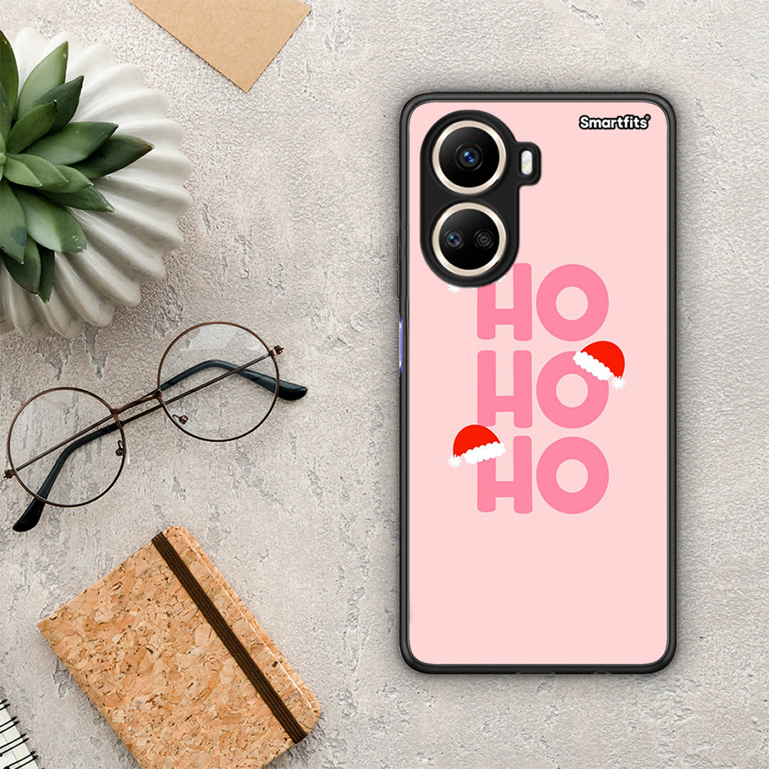 Θήκη Huawei Nova 10 SE Xmas Ho Ho Ho από τη Smartfits με σχέδιο στο πίσω μέρος και μαύρο περίβλημα | Huawei Nova 10 SE Xmas Ho Ho Ho Case with Colorful Back and Black Bezels