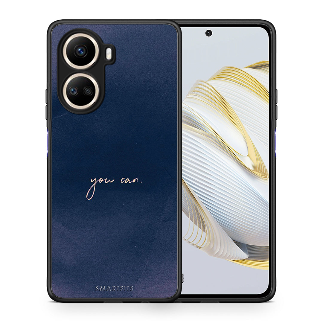 Θήκη Huawei Nova 10 SE You Can από τη Smartfits με σχέδιο στο πίσω μέρος και μαύρο περίβλημα | Huawei Nova 10 SE You Can Case with Colorful Back and Black Bezels