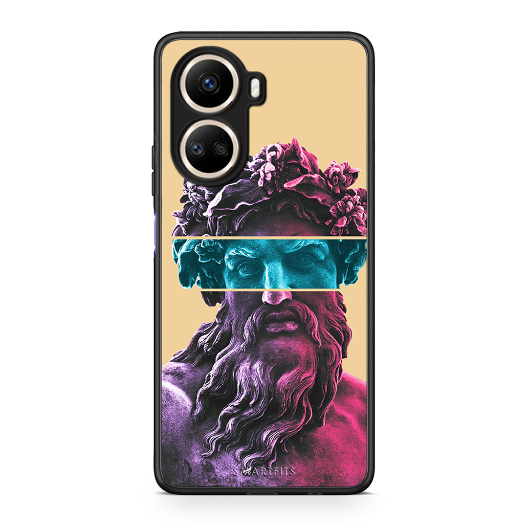 Θήκη Huawei Nova 10 SE Zeus Art από τη Smartfits με σχέδιο στο πίσω μέρος και μαύρο περίβλημα | Huawei Nova 10 SE Zeus Art Case with Colorful Back and Black Bezels