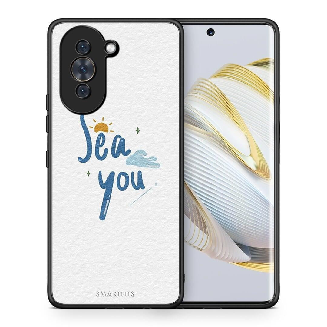 Θήκη Huawei Nova 10 Sea You από τη Smartfits με σχέδιο στο πίσω μέρος και μαύρο περίβλημα | Huawei Nova 10 Sea You case with colorful back and black bezels