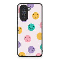 Thumbnail for Huawei Nova 10 Smiley Faces θήκη από τη Smartfits με σχέδιο στο πίσω μέρος και μαύρο περίβλημα | Smartphone case with colorful back and black bezels by Smartfits