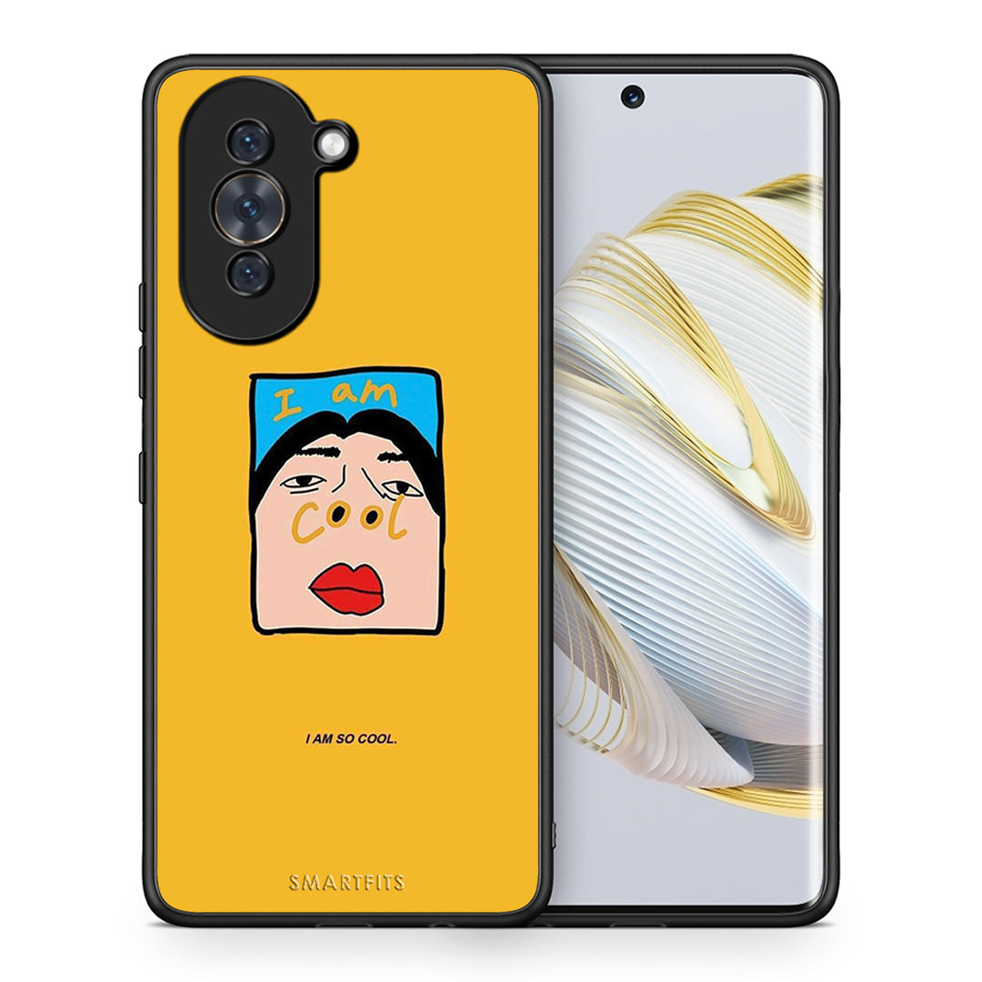 Θήκη Αγίου Βαλεντίνου Huawei Nova 10 So Cool από τη Smartfits με σχέδιο στο πίσω μέρος και μαύρο περίβλημα | Huawei Nova 10 So Cool case with colorful back and black bezels