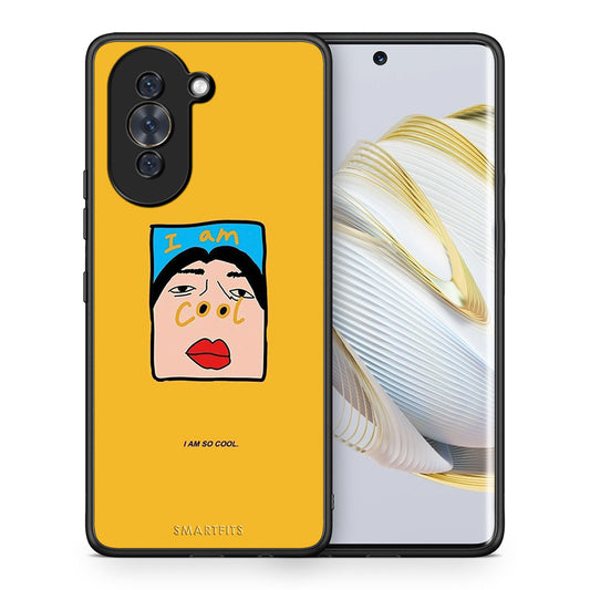 Θήκη Αγίου Βαλεντίνου Huawei Nova 10 So Cool από τη Smartfits με σχέδιο στο πίσω μέρος και μαύρο περίβλημα | Huawei Nova 10 So Cool case with colorful back and black bezels