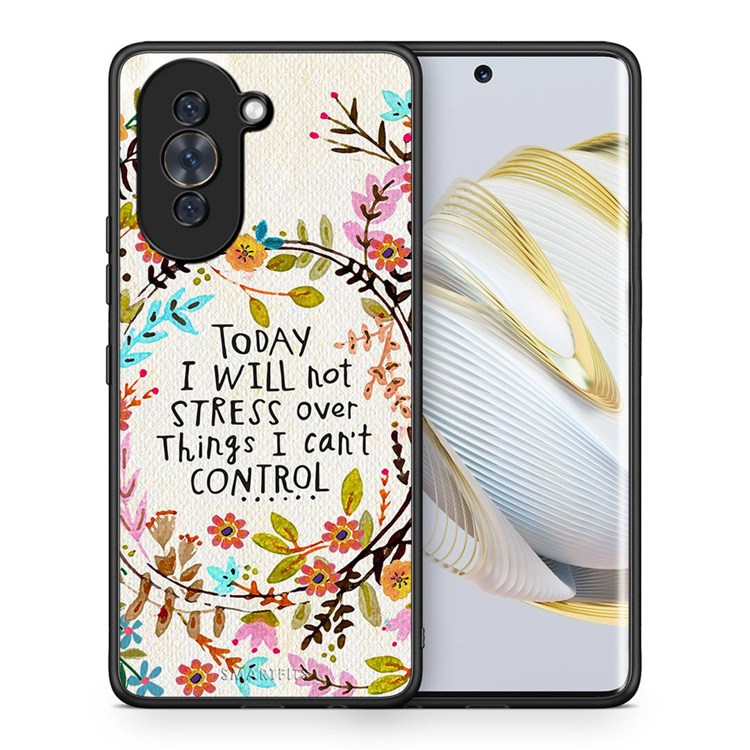 Θήκη Huawei Nova 10 Stress Over από τη Smartfits με σχέδιο στο πίσω μέρος και μαύρο περίβλημα | Huawei Nova 10 Stress Over case with colorful back and black bezels