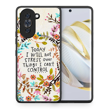 Θήκη Huawei Nova 10 Stress Over από τη Smartfits με σχέδιο στο πίσω μέρος και μαύρο περίβλημα | Huawei Nova 10 Stress Over case with colorful back and black bezels