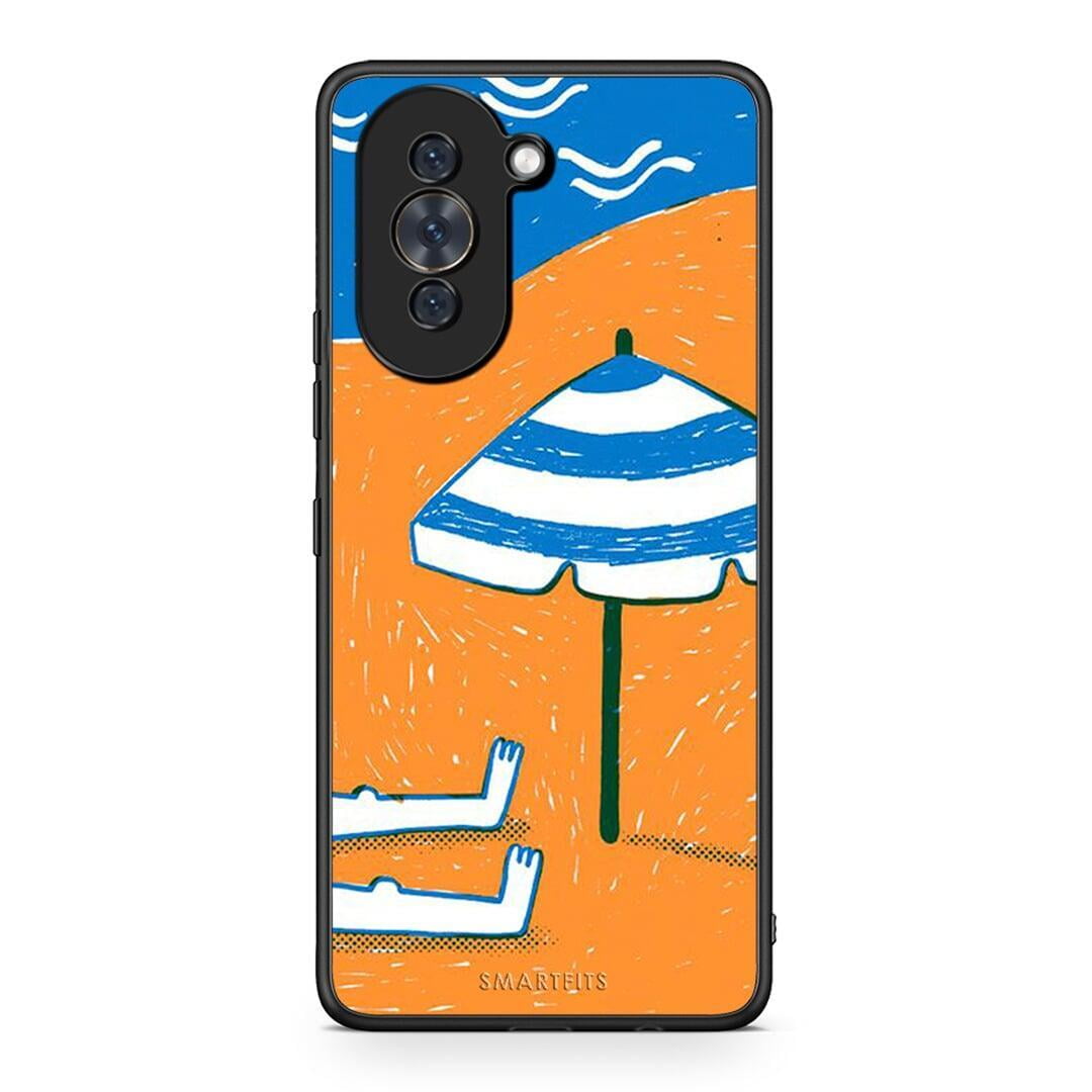 Huawei Nova 10 Summering Θήκη από τη Smartfits με σχέδιο στο πίσω μέρος και μαύρο περίβλημα | Smartphone case with colorful back and black bezels by Smartfits