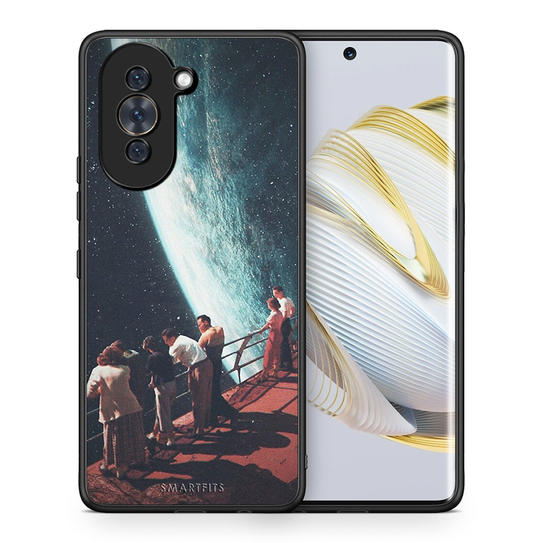Θήκη Huawei Nova 10 Surreal View από τη Smartfits με σχέδιο στο πίσω μέρος και μαύρο περίβλημα | Huawei Nova 10 Surreal View case with colorful back and black bezels