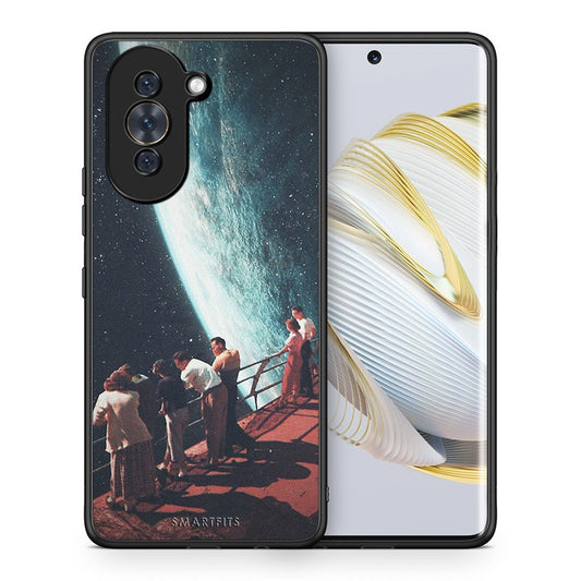 Θήκη Huawei Nova 10 Surreal View από τη Smartfits με σχέδιο στο πίσω μέρος και μαύρο περίβλημα | Huawei Nova 10 Surreal View case with colorful back and black bezels