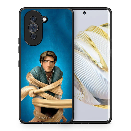 Θήκη Αγίου Βαλεντίνου Huawei Nova 10 Tangled 1 από τη Smartfits με σχέδιο στο πίσω μέρος και μαύρο περίβλημα | Huawei Nova 10 Tangled 1 case with colorful back and black bezels