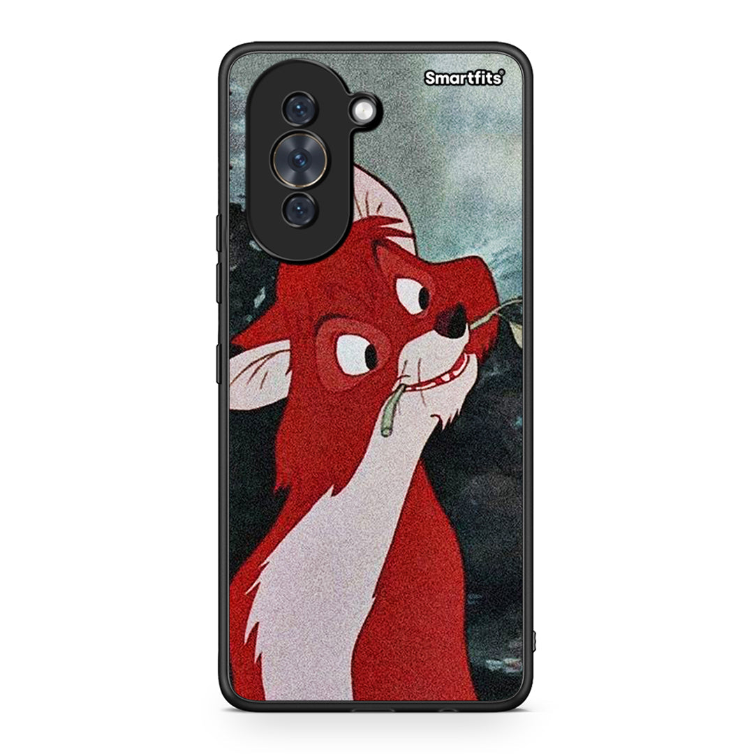 Huawei Nova 10 Tod And Vixey Love 1 θήκη από τη Smartfits με σχέδιο στο πίσω μέρος και μαύρο περίβλημα | Smartphone case with colorful back and black bezels by Smartfits