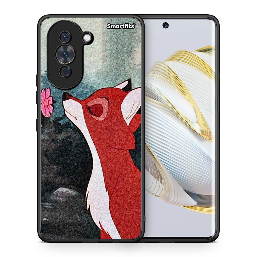 Θήκη Huawei Nova 10 Tod And Vixey Love 2 από τη Smartfits με σχέδιο στο πίσω μέρος και μαύρο περίβλημα | Huawei Nova 10 Tod And Vixey Love 2 case with colorful back and black bezels