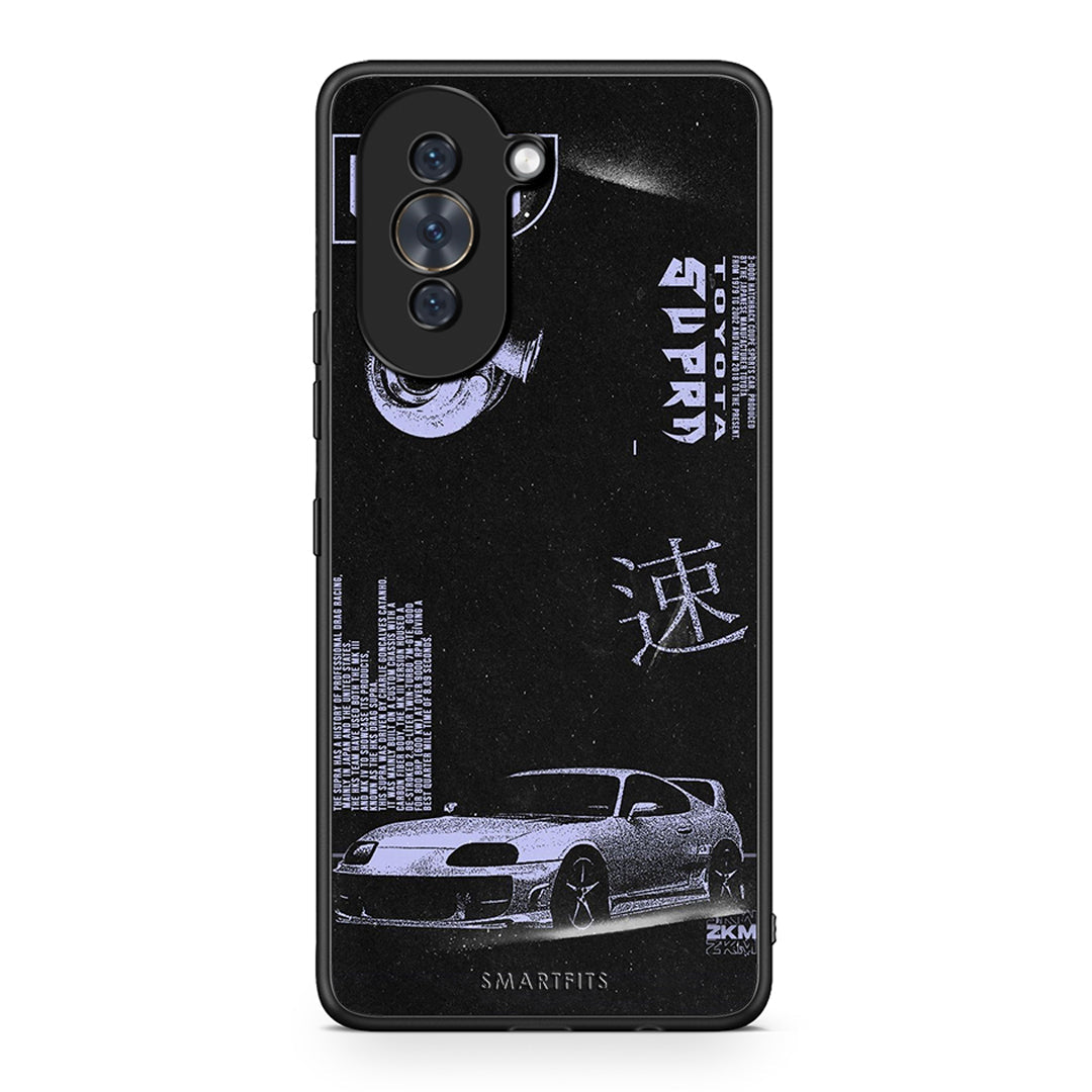 Huawei Nova 10 Tokyo Drift Θήκη Αγίου Βαλεντίνου από τη Smartfits με σχέδιο στο πίσω μέρος και μαύρο περίβλημα | Smartphone case with colorful back and black bezels by Smartfits