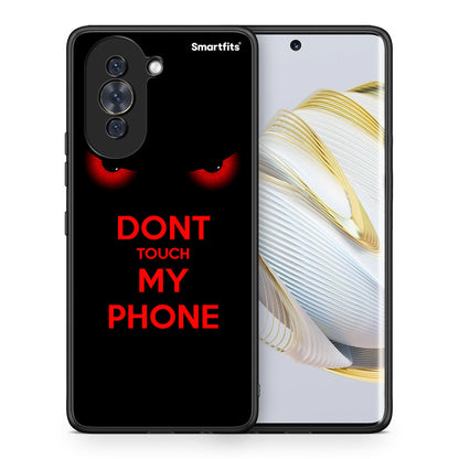 Θήκη Huawei Nova 10 Touch My Phone από τη Smartfits με σχέδιο στο πίσω μέρος και μαύρο περίβλημα | Huawei Nova 10 Touch My Phone case with colorful back and black bezels