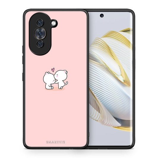 Θήκη Huawei Nova 10 Love Valentine από τη Smartfits με σχέδιο στο πίσω μέρος και μαύρο περίβλημα | Huawei Nova 10 Love Valentine case with colorful back and black bezels