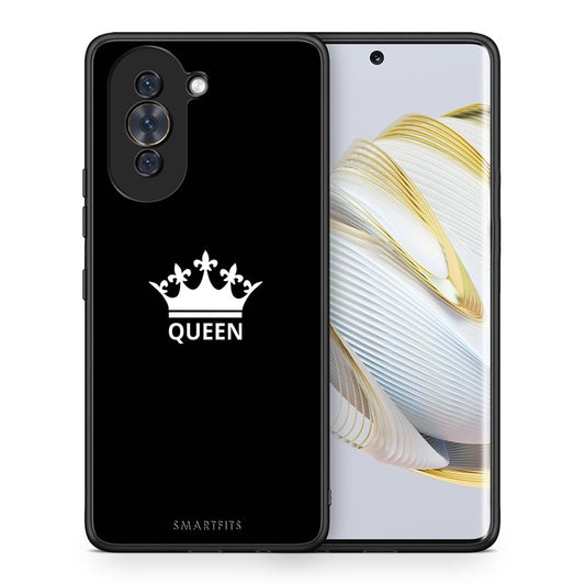 Θήκη Huawei Nova 10 Queen Valentine από τη Smartfits με σχέδιο στο πίσω μέρος και μαύρο περίβλημα | Huawei Nova 10 Queen Valentine case with colorful back and black bezels