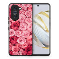 Thumbnail for Θήκη Huawei Nova 10 RoseGarden Valentine από τη Smartfits με σχέδιο στο πίσω μέρος και μαύρο περίβλημα | Huawei Nova 10 RoseGarden Valentine case with colorful back and black bezels