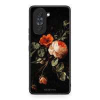 Thumbnail for Huawei Nova 10 Vintage Roses θήκη από τη Smartfits με σχέδιο στο πίσω μέρος και μαύρο περίβλημα | Smartphone case with colorful back and black bezels by Smartfits