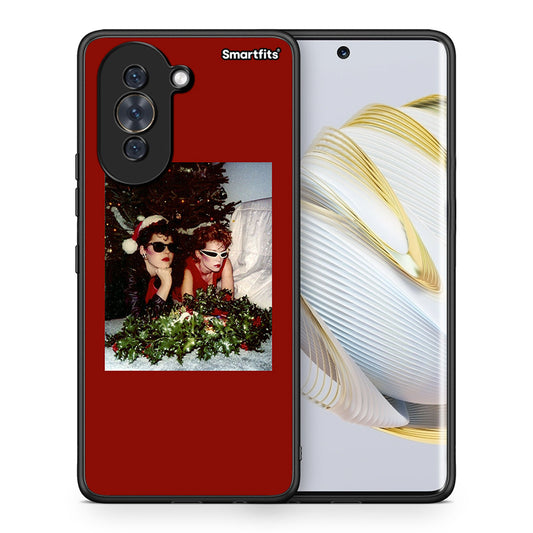Θήκη Huawei Nova 10 Waiting For Xmas από τη Smartfits με σχέδιο στο πίσω μέρος και μαύρο περίβλημα | Huawei Nova 10 Waiting For Xmas case with colorful back and black bezels