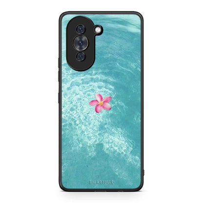 Huawei Nova 10 Water Flower Θήκη από τη Smartfits με σχέδιο στο πίσω μέρος και μαύρο περίβλημα | Smartphone case with colorful back and black bezels by Smartfits