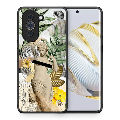 Θήκη Huawei Nova 10 Woman Statue από τη Smartfits με σχέδιο στο πίσω μέρος και μαύρο περίβλημα | Huawei Nova 10 Woman Statue case with colorful back and black bezels