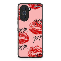 Thumbnail for Huawei Nova 10 XOXO Lips θήκη από τη Smartfits με σχέδιο στο πίσω μέρος και μαύρο περίβλημα | Smartphone case with colorful back and black bezels by Smartfits