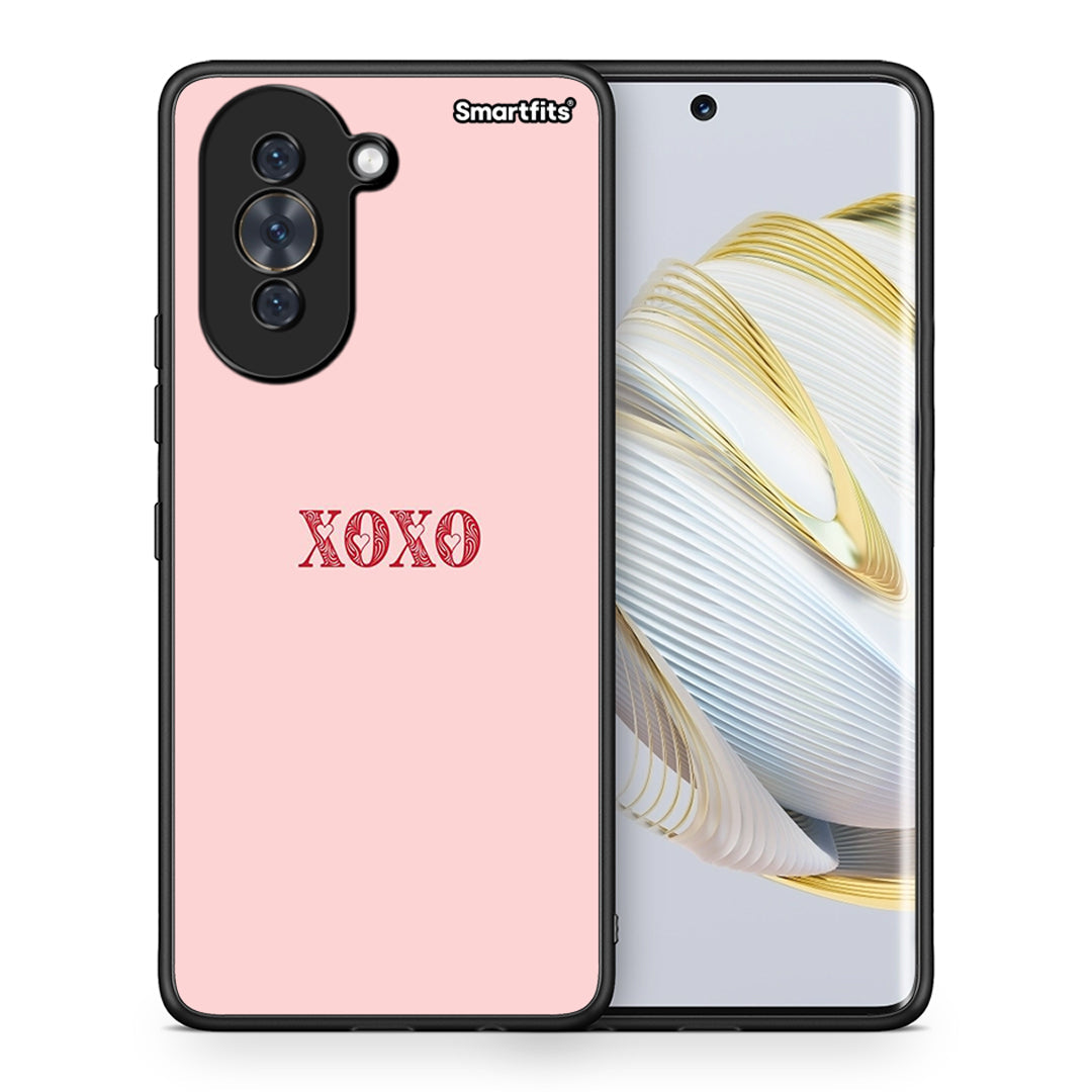 Θήκη Huawei Nova 10 XOXO Love από τη Smartfits με σχέδιο στο πίσω μέρος και μαύρο περίβλημα | Huawei Nova 10 XOXO Love case with colorful back and black bezels