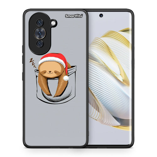 Θήκη Huawei Nova 10 Xmas Zzzz από τη Smartfits με σχέδιο στο πίσω μέρος και μαύρο περίβλημα | Huawei Nova 10 Xmas Zzzz case with colorful back and black bezels