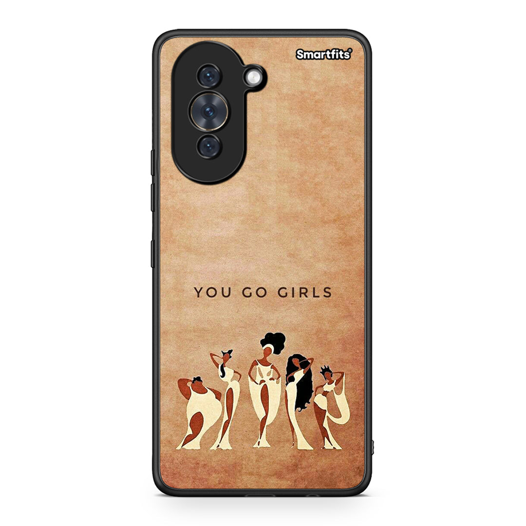Huawei Nova 10 You Go Girl θήκη από τη Smartfits με σχέδιο στο πίσω μέρος και μαύρο περίβλημα | Smartphone case with colorful back and black bezels by Smartfits