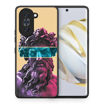 Θήκη Αγίου Βαλεντίνου Huawei Nova 10 Zeus Art από τη Smartfits με σχέδιο στο πίσω μέρος και μαύρο περίβλημα | Huawei Nova 10 Zeus Art case with colorful back and black bezels