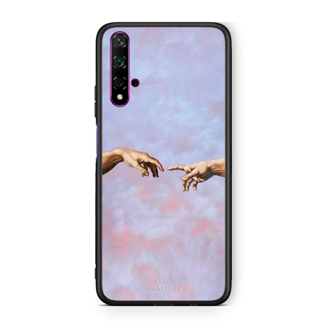 Huawei Nova 5T Adam Hand θήκη από τη Smartfits με σχέδιο στο πίσω μέρος και μαύρο περίβλημα | Smartphone case with colorful back and black bezels by Smartfits
